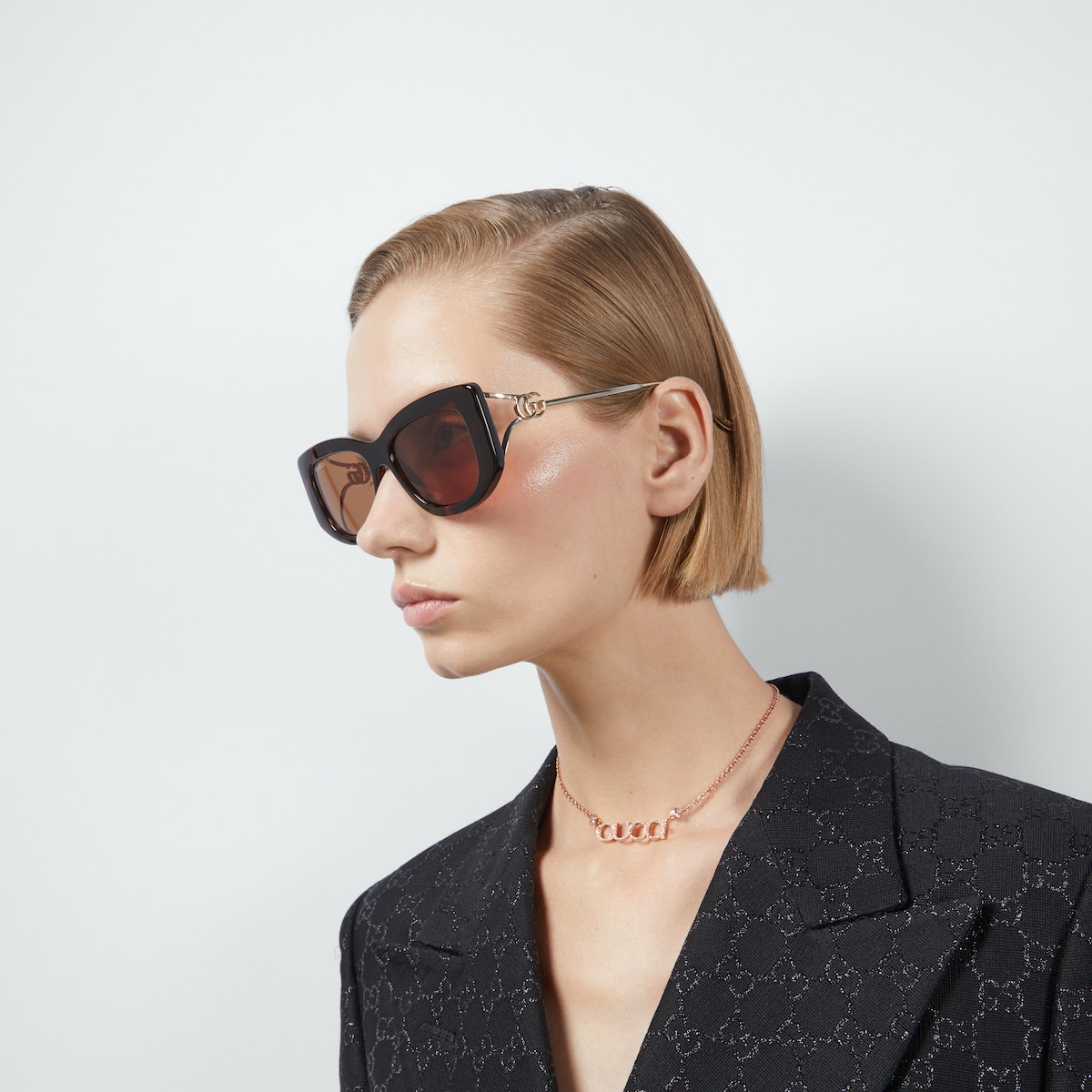 Rectangular frame sunglasses - Image 3